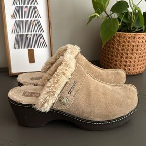 ✨Fur Lined Clog Crocs✨